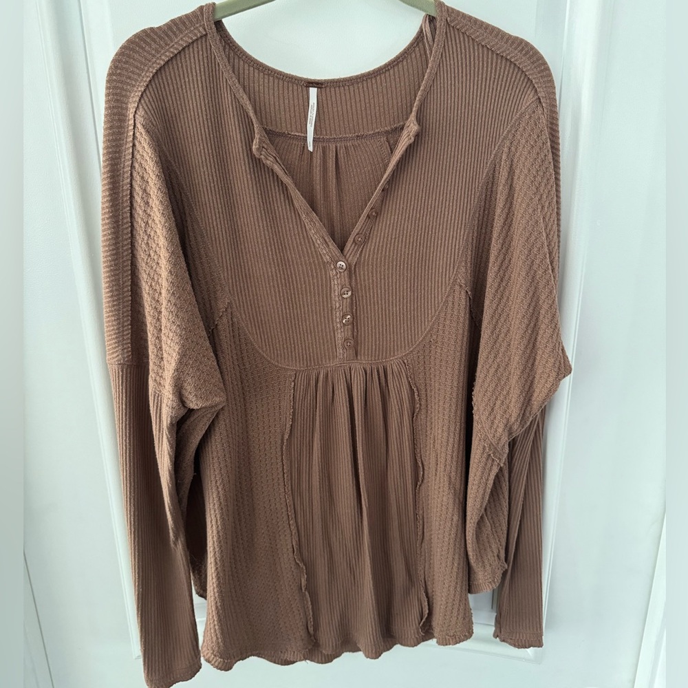 Free People Leo Henley Tee